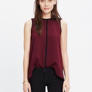 Madewell Crepe Canal Sleeveless Blouse